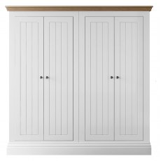New England Small All Hanging 4 Door Wardrobe