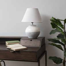 Skyline Grey & Cream Table Lamp