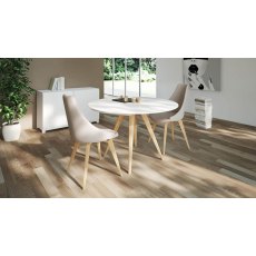 Myles Extending Round Dining Table