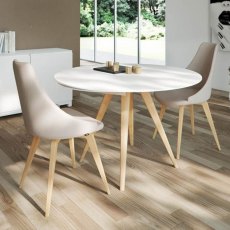 Myles Extending Round Dining Table