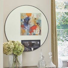 Hoop Black Medium Mirror