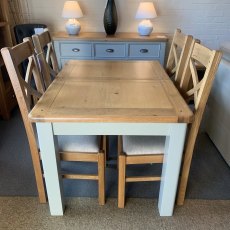 KENTON Painted 120cm Butterfly Extending Dining Table KENTON Painted 120cm Butterfly Extending Dining Table