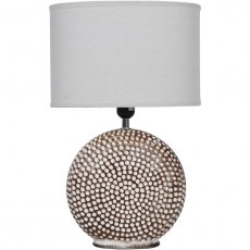 Chariot Round Ceramic Table Lamp