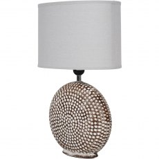 Chariot Round Ceramic Table Lamp