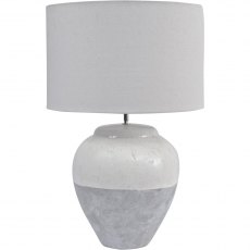 Skyline Large Grey & Cream Table Lamp Skyline Large Grey & Cream Table Lamp