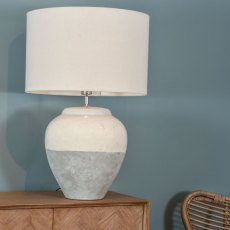 Skyline Large Grey & Cream Table Lamp Skyline Large Grey & Cream Table Lamp