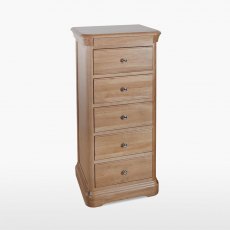 Lamont Narrow Chest of 5 Drawers