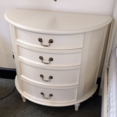 LAURA ASHLEY Clifton 4 Drawer Half Moon Chest LAURA ASHLEY Clifton 4 Drawer Half Moon Chest