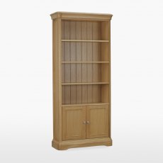 Lamont Tall Bookcase with 2 Doors & 3 Shelves