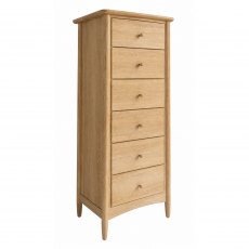 Malone Tall Narrow 6 Drawer Chest Malone Tall Narrow 6 Drawer Chest