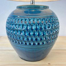 Dark Blue Table Lamp