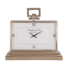 Latham Brass Medium Rectangular Clock Latham Brass Medium Rectangular Clock