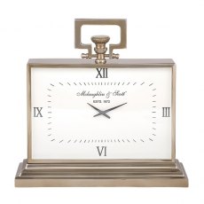 Latham Brass Large Rectangular Clock Latham Brass Large Rectangular Clock