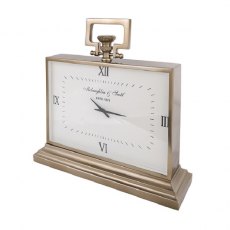 Latham Brass Large Rectangular Clock Latham Brass Large Rectangular Clock