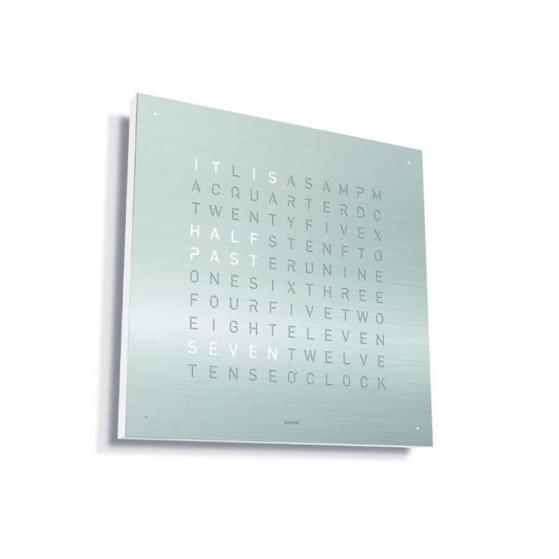 QLOCKTWO QLOCKTWO EARTH 90 Stainless Steel