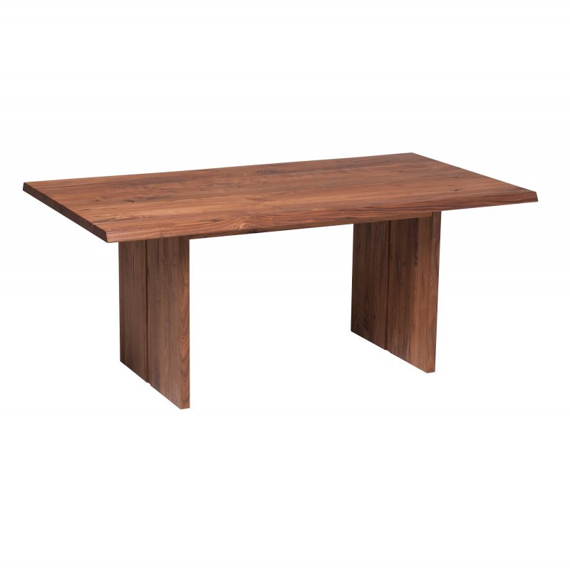 Qualita Piana Walnut Dining Table (with full wooden legs)