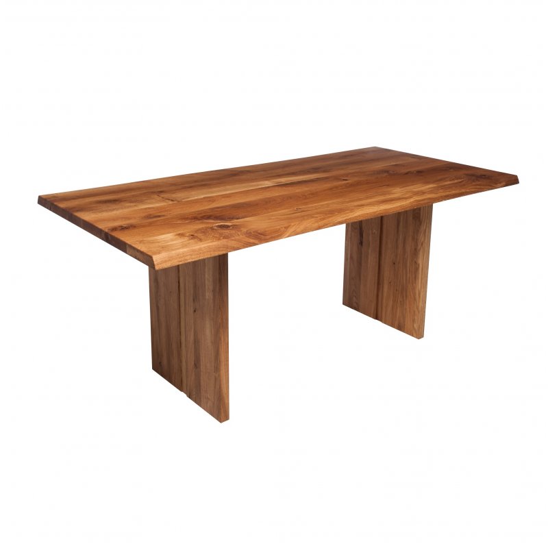 Qualita Piana Oak Dining Table (with full wooden legs)