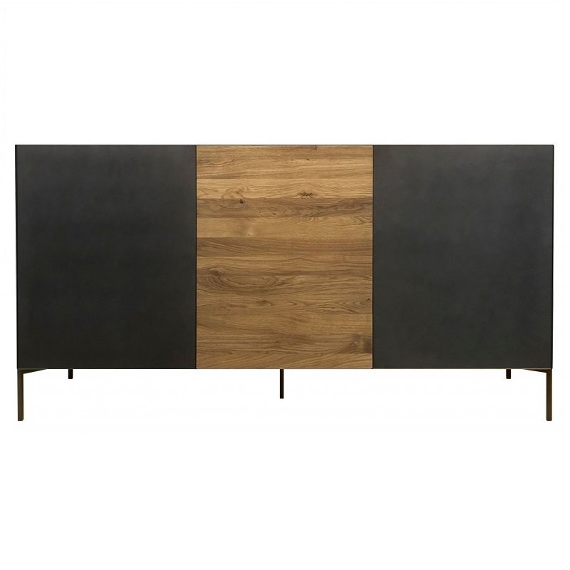 Qualita Orthello Oak 3 Door Sideboard