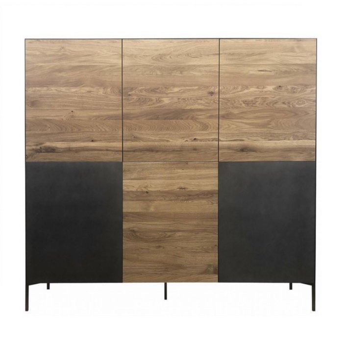 Qualita Orthello Walnut 6 Door Highboard