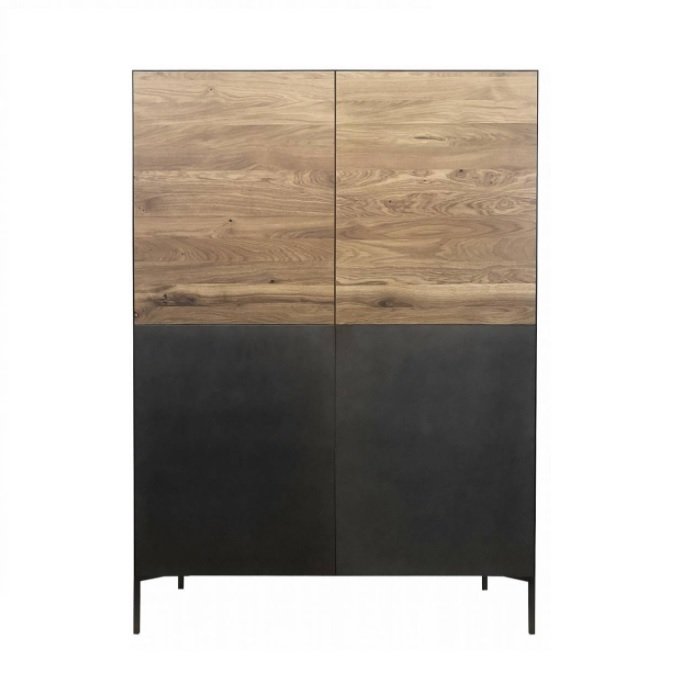 Qualita Orthello Walnut 4 Door Highboard