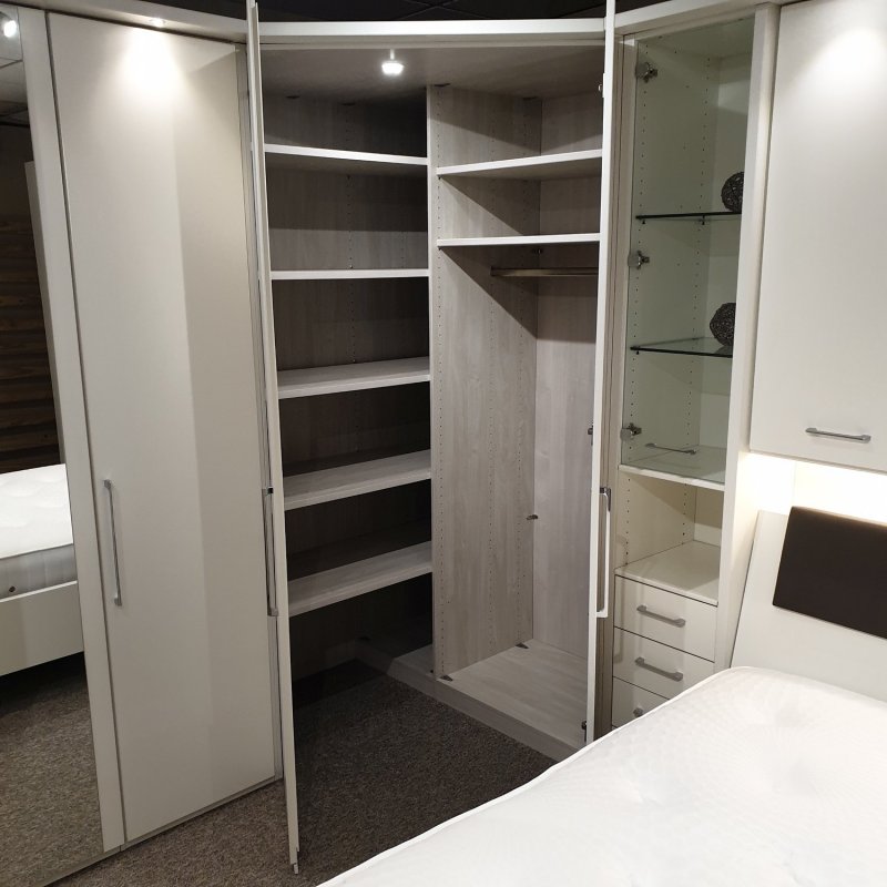 Walk in on sale wardrobe corner unit