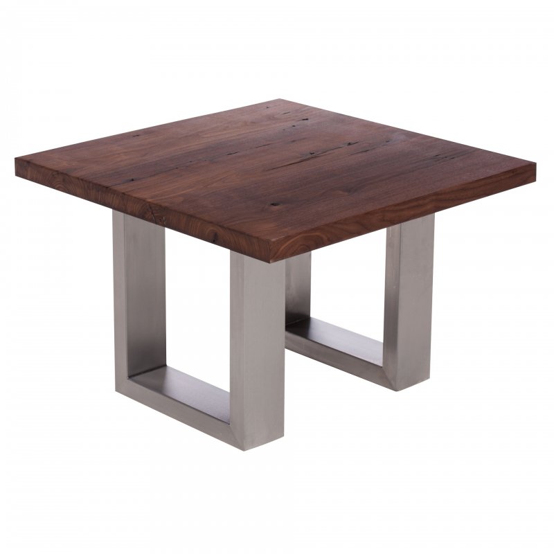 Qualita Piana Walnut Coffee Table (with U-shape metal legs 4x10cm)