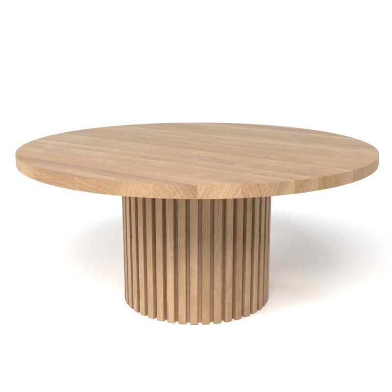 Qualita Timna Oak Round Coffee Table