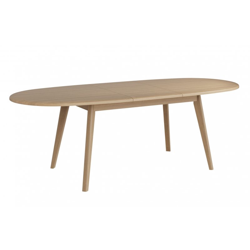 TCH Furniture Lundin Oval Extending Dining Table with 1 Extension Leaf