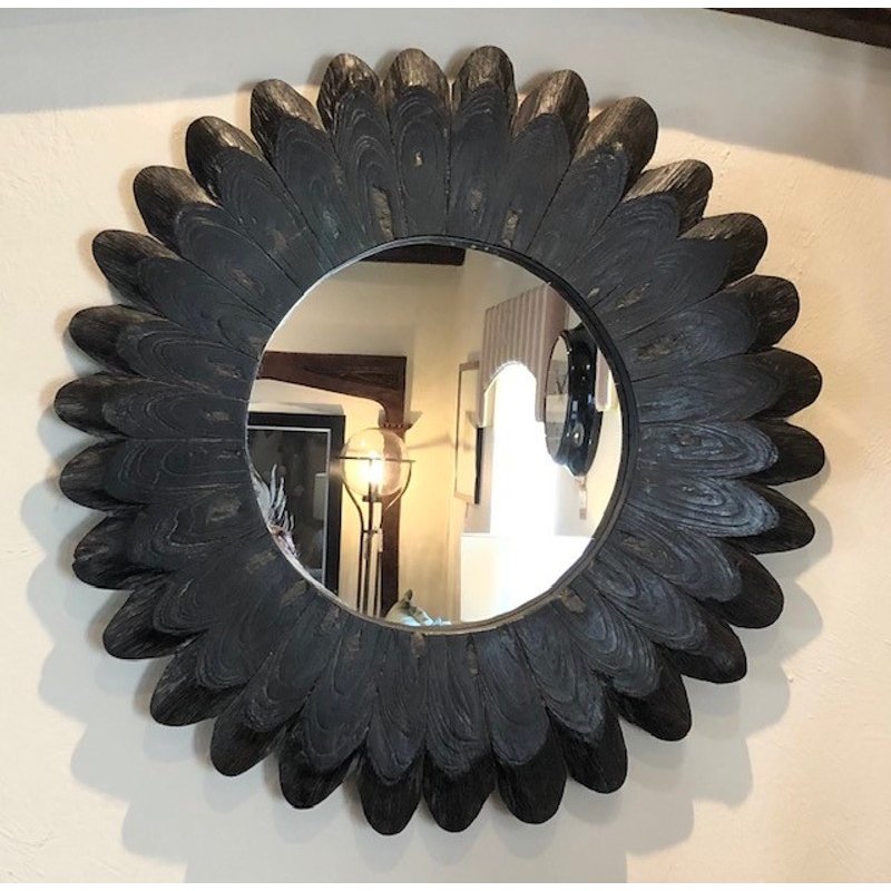 Bluebone Round Daisy Mirror