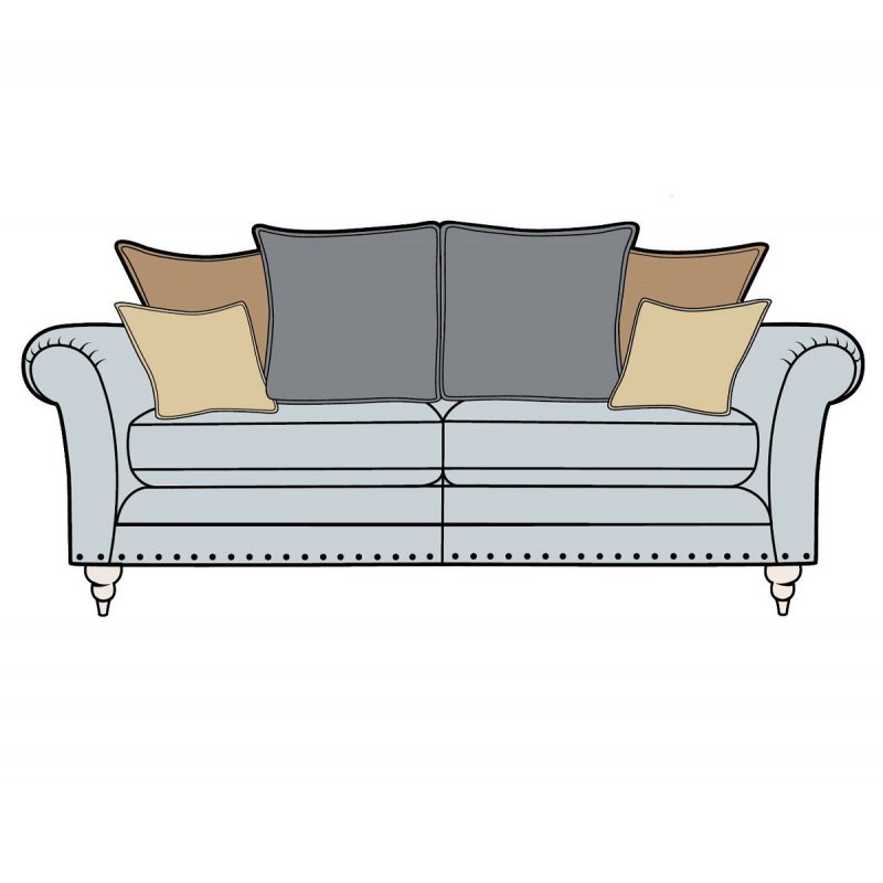 Carlisle 3 Seater Pillow Back Sofa