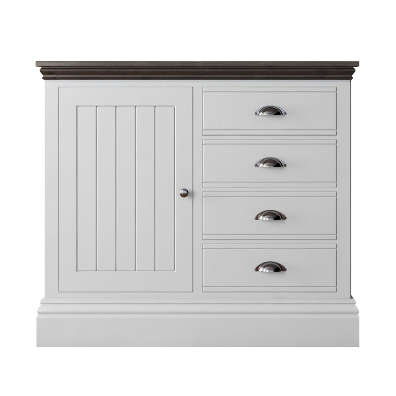 Hill & Hunter New England Small 1 Door 4 Drawer Sideboard