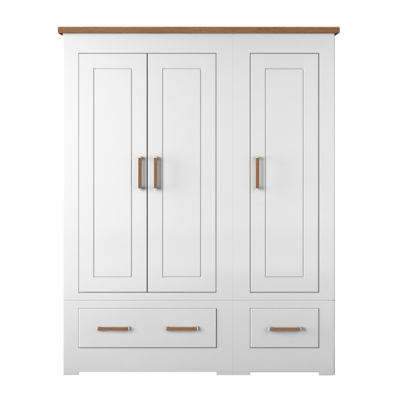 Hill & Hunter Modo 3 Door + 2 Drawer Wardrobe