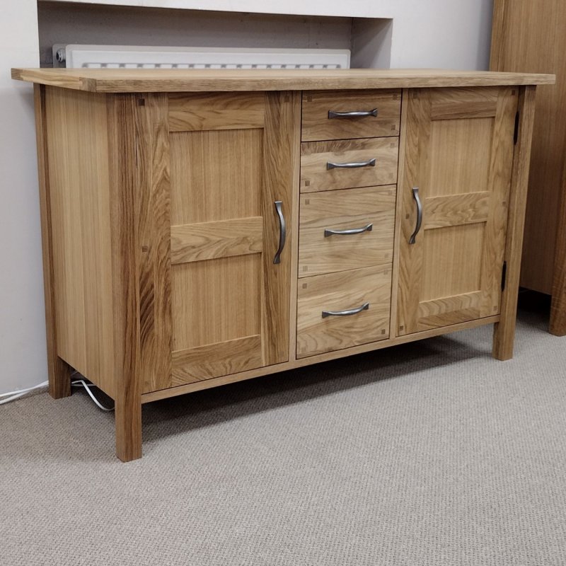 Laura  Ashley Milton Oak 2 Door 4 Drawer Sideboard