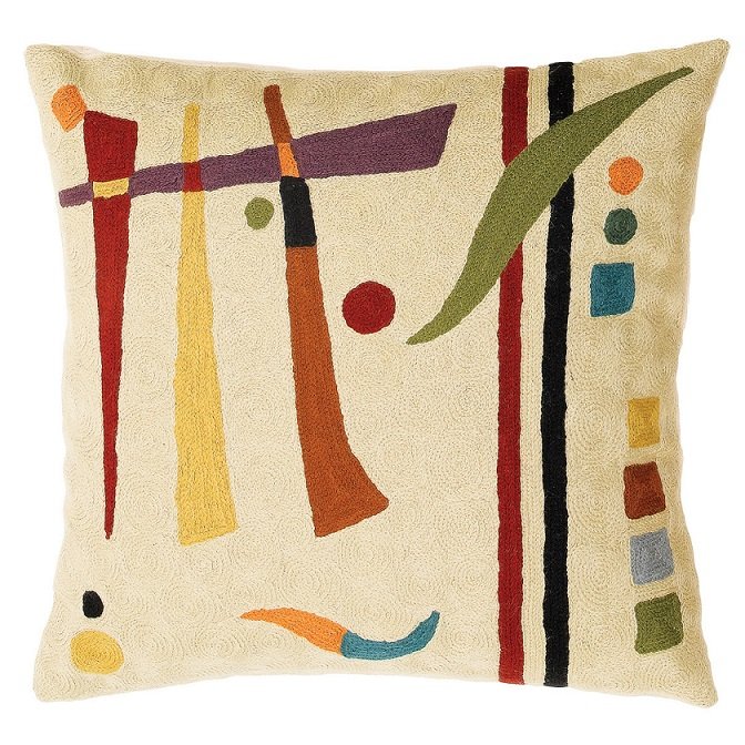 Zaida Cream  Abstract 18' Cushion