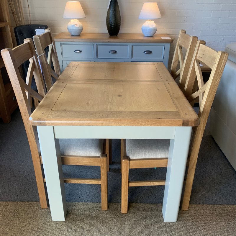 KENTON Painted 120cm Butterfly Extending Dining Table