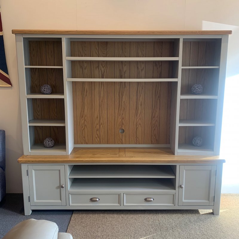 KENTON Painted Media Bookcase Unit for XL TV