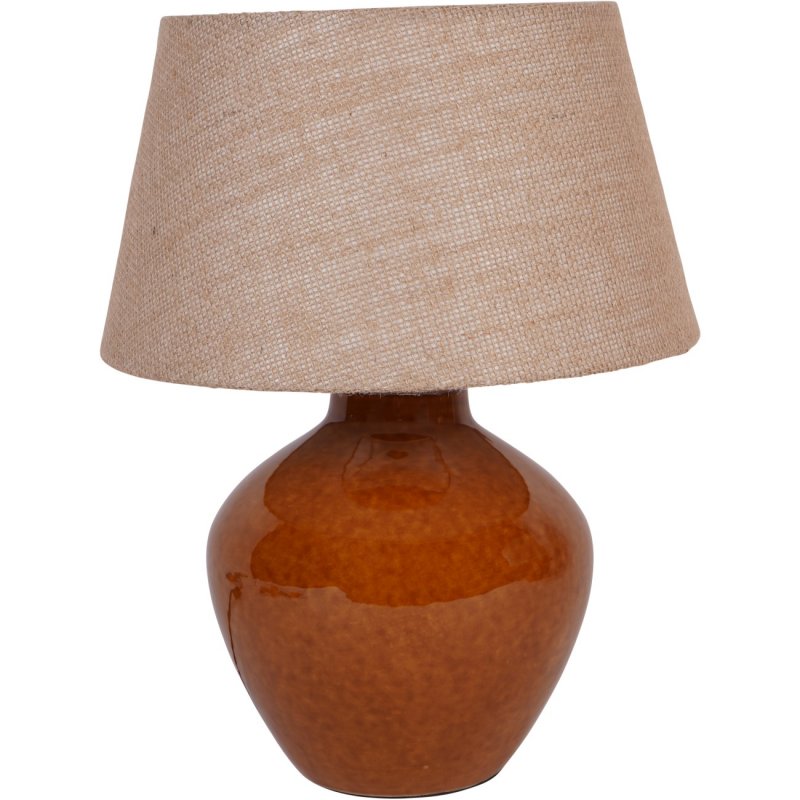 Libra Aubrey Terracotta Ceramic Table Lamp