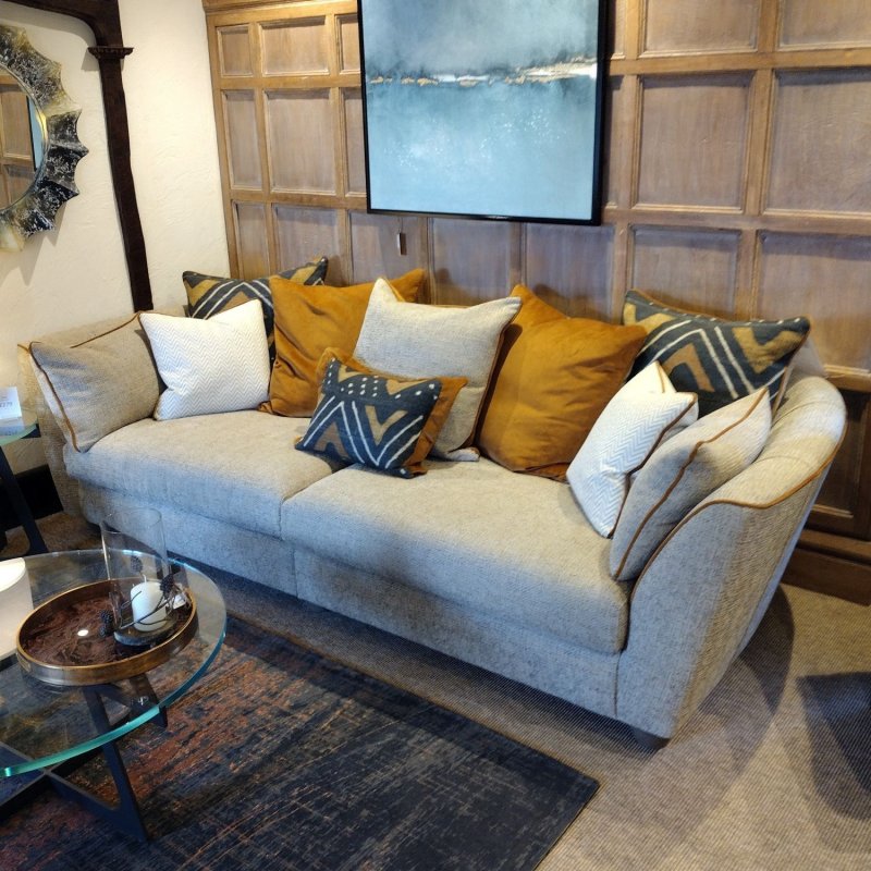 Alpha Designs LIDO 4 Seater Pillow Back Sofa