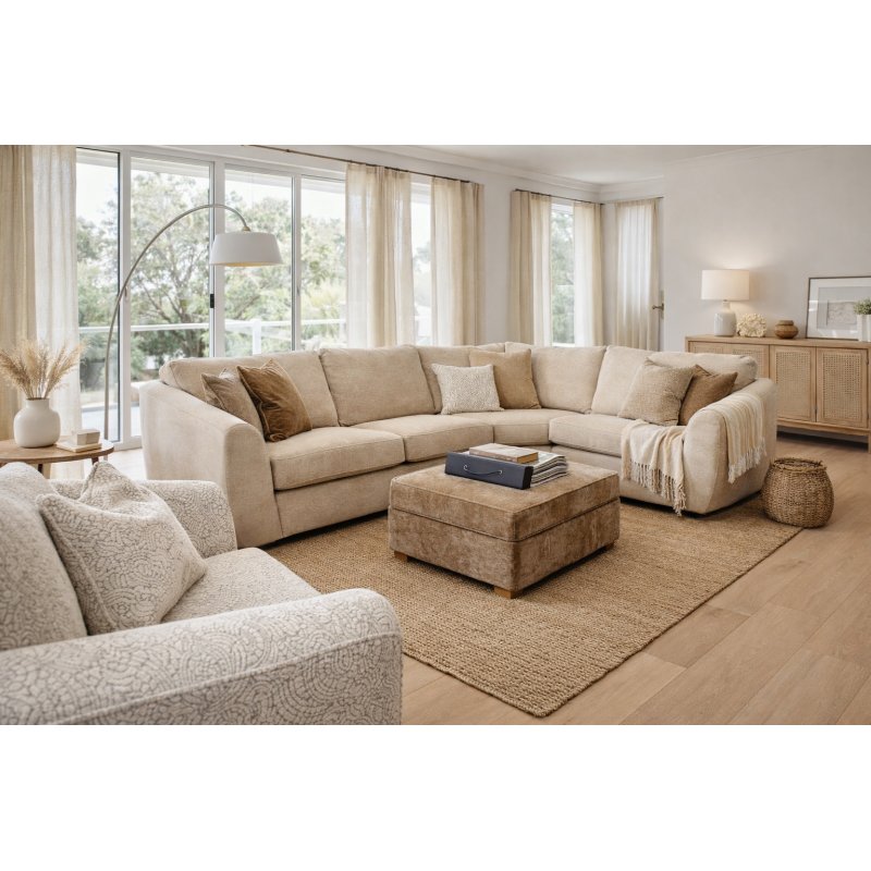 Alpha Designs Hugo Large Corner Sofa