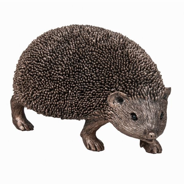 Blue Poppy Snuffles Hedgehog Walking Sculpture