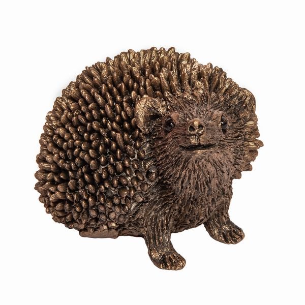 Blue Poppy Sweet Pea Hedgehog Sculpture