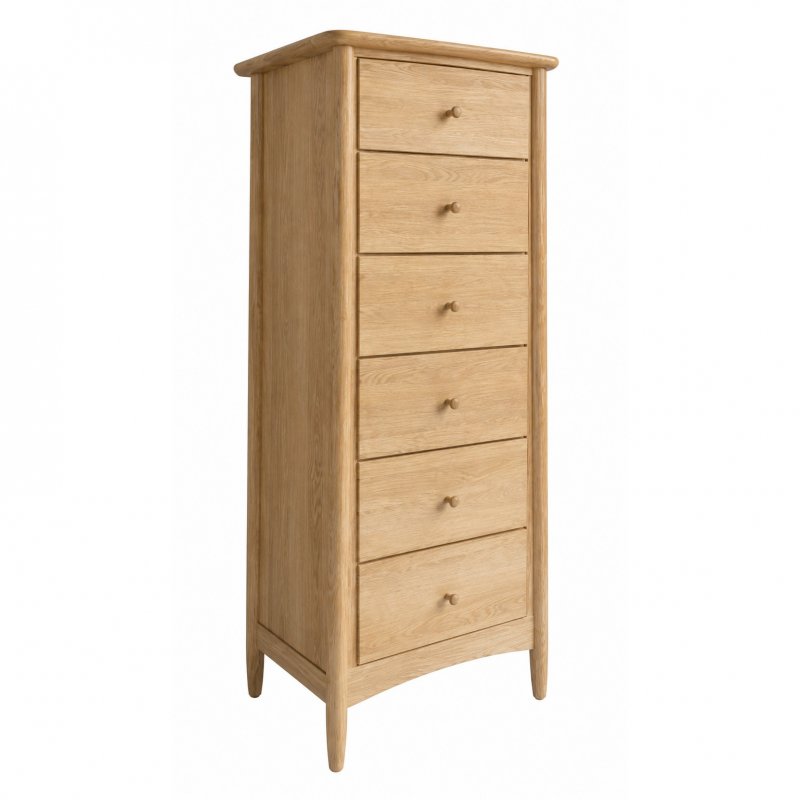 Bellstone Malone Tall Narrow 6 Drawer Chest