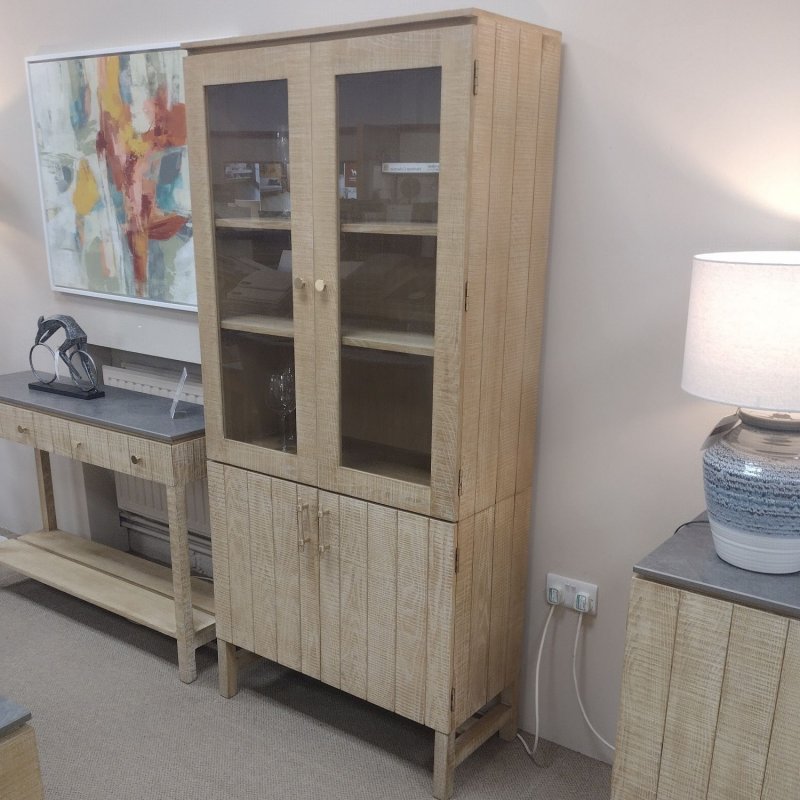 Qualita LAURA ASHLEY Braystone 4 Door Glazed Cabinet