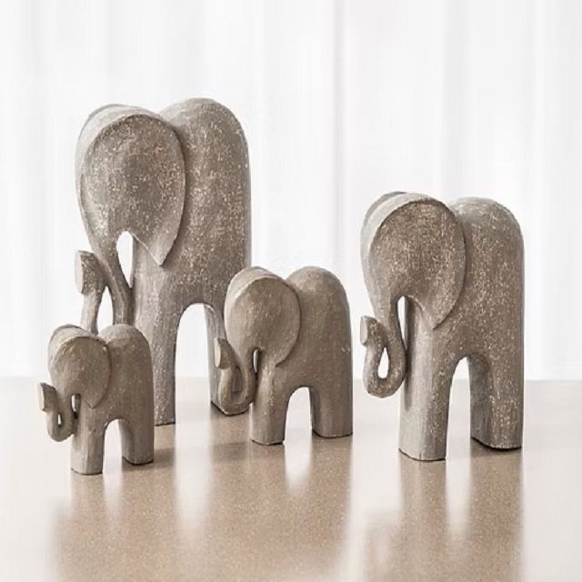 Bluebone Elephants (set of 4)