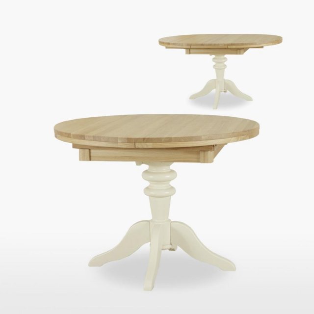 TCH Furniture Coelo Round Extending Single Pedestal Dining Table