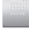 QLOCKTWO QLOCKTWO EARTH 90 Stainless Steel