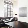 QLOCKTWO QLOCKTWO EARTH 90 Stainless Steel
