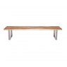 Qualita Piana Oak Bench (with U-shape metal legs 3x6cm)