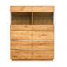 Qualita Piana Oak Double Display Unit