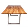 Qualita Piana Oak Dining Table (with U-shape metal legs 4x10cm)